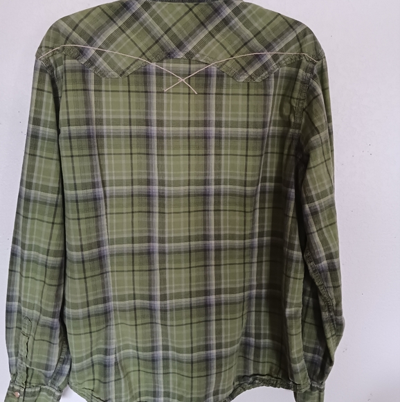 Vintage 90's pretty green Arizona pearl snap button up shirt - Picture 4 of 13